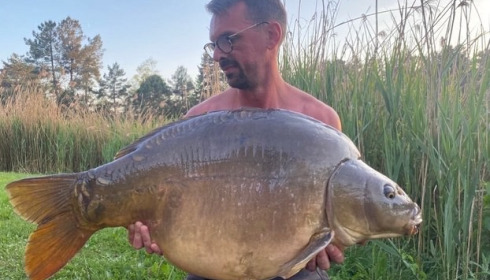 A carp from Golden Carp Lake, May 2022