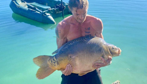 A carp from Golden Carp Lake, Sep 2022