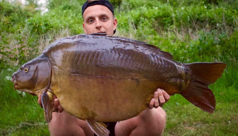A carp from Golden Carp Lake, May 2022