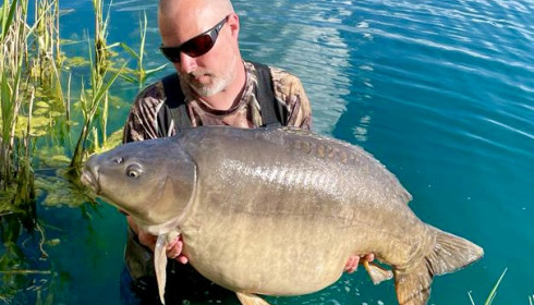 A carp from Golden Carp Lake, May 2022