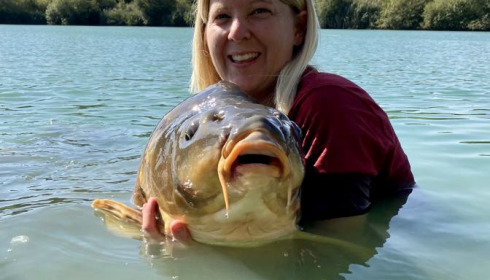A carp from Golden Carp Lake, Sep 2022
