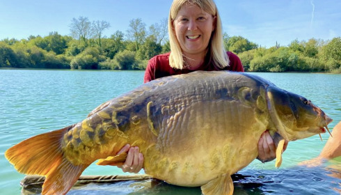 A carp from Golden Carp Lake, Sep 2022