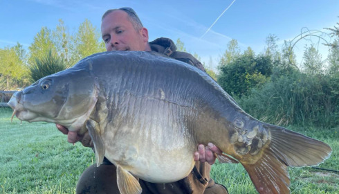 A carp from Golden Carp Lake, May 2022