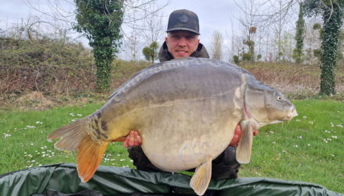 A carp from Golden Carp Lake, Apr 2023