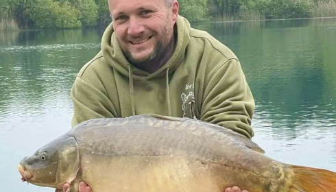 A carp from Golden Carp Lake, May 2022