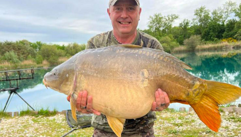 A carp from Golden Carp Lake, May 2023