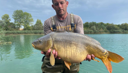 A carp from Golden Carp Lake, Sep 2022