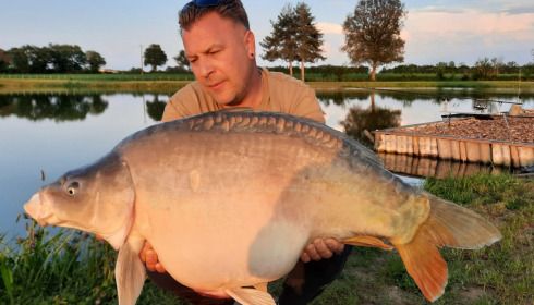 A 40 lb carp from Heart Lake, May 2023