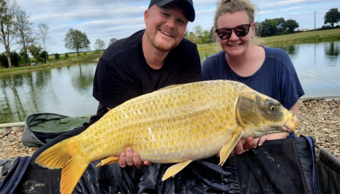A 20 lb 1 oz fish from Heart Lake, Ghost Koi, Aug 2023