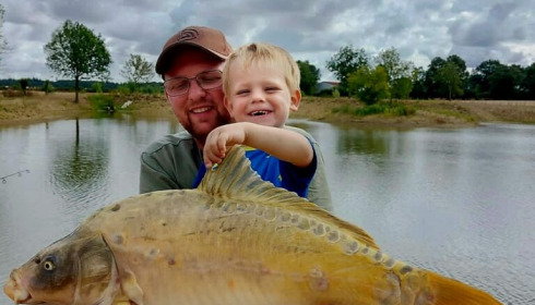 A 24 lb carp from Heart Lake, Nov 2022