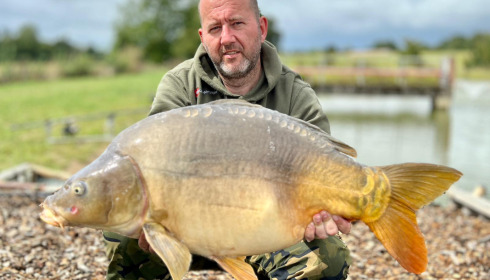 A 30 lb carp from Heart Lake, Aug 2023