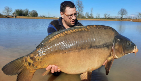 A 48 lb carp from Heart Lake, Nov 2022