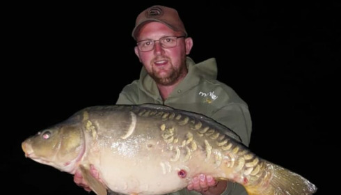 A 21 lb carp from Heart Lake, Nov 2022