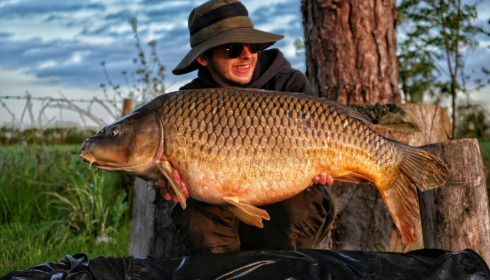 A 33 lb carp from Heart Lake, May 2023