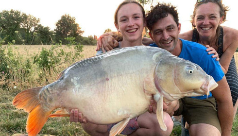 A 37 lb carp from Heart Lake, Nov 2022