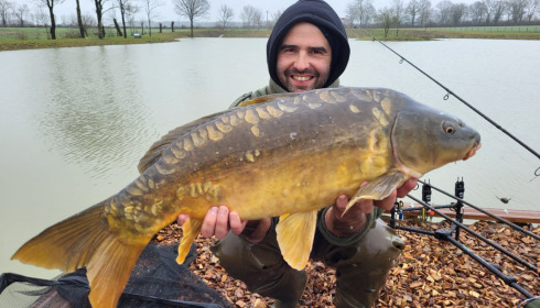 A 21 lb carp from Heart Lake, Mar 2023