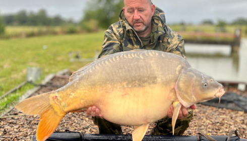 A 44 lb carp from Heart Lake, Aug 2023