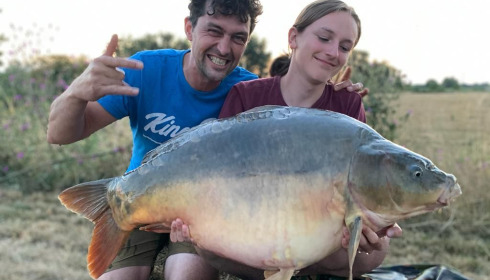 A 33 lb carp from Heart Lake, Nov 2022