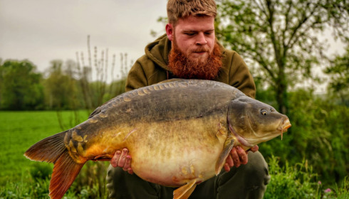A 33 lb carp from Heart Lake, May 2023