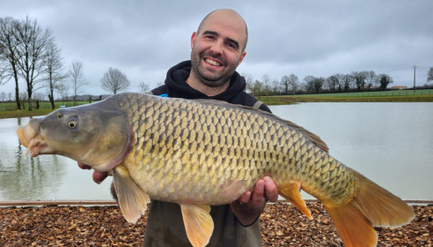 A 23 lb carp from Heart Lake, Mar 2023