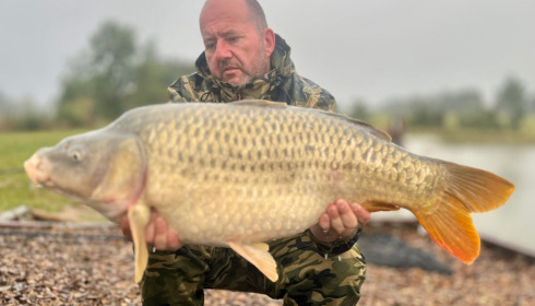 A 41 lb carp from Heart Lake, Aug 2023