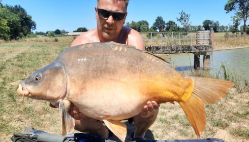 A 28 lb carp from Heart Lake, Nov 2022