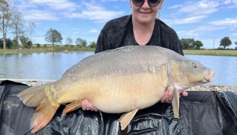 A 37 lb 6 oz fish from Heart Lake, Mirror, Aug 2023
