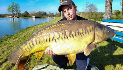 A 30 lb carp from Heart Lake, Apr 2023