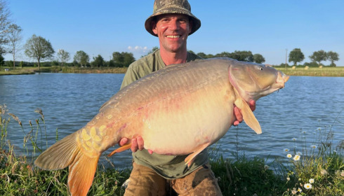 A 37 lb fish from Heart Lake, May 2023
