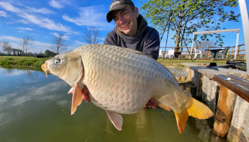 A 30 lb 8 oz carp from Heart Lake, Apr 2023
