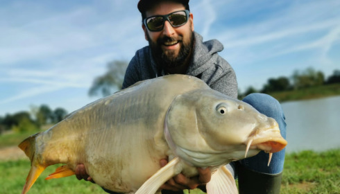 A 30 lb carp from Heart Lake, Dec 2022