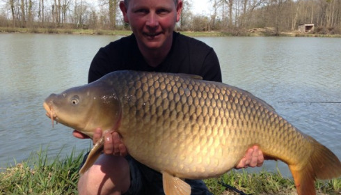 A 34 lb 12 oz carp from Jonchery 7, Keith Hills
