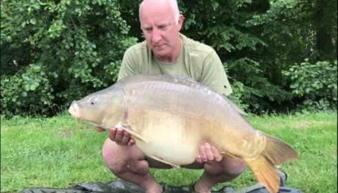 A 40 lb carp from Jonchery 7, Darren Spicer, Jun 2019