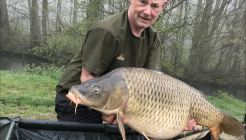 A 40 lb 10 oz carp from Jonchery 7, John Dunn, Apr 2019