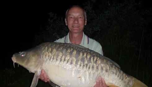 A 27 lb carp from Jonchery 7, David Wolfe, May 2018