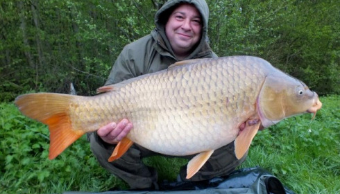 A 46 lb 7 oz carp from Jonchery 7, May 2013