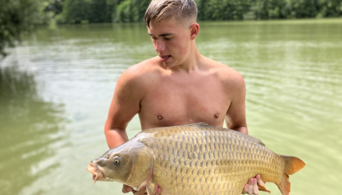 A 36 lb carp from Jonchery 7, Joshua Green, Jul 2022