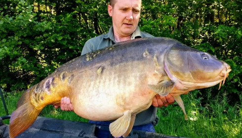 A 41 lb carp from Jonchery 7, Gary Taylor, May 2017