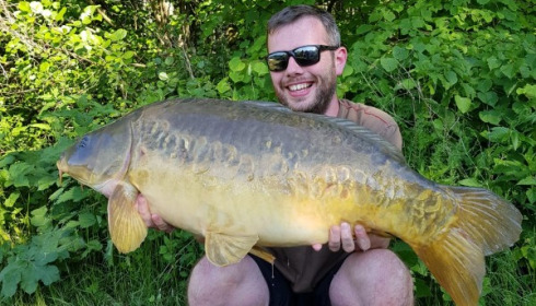 A 32 lb 2 oz carp from Jonchery 7, David Wolfe, May 2018