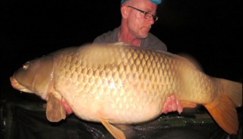 A 41 lb 11 oz carp from Jonchery 7, Christopher Savage, Apr 2019