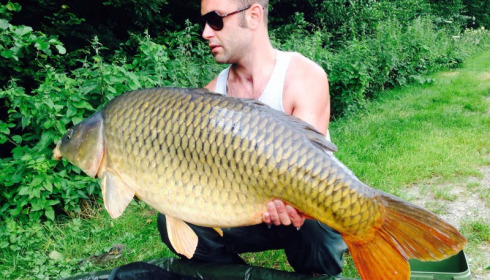A 39 lb 8 oz carp from Jonchery 7, Khan Marshall, Jul 2016