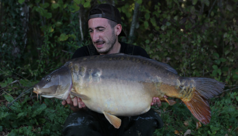 A 43 lb 2 oz carp from Jonchery 8, Callum Petchey, Oct 2022