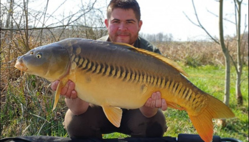 A 30 lb carp from Jonchery, Mar 2019