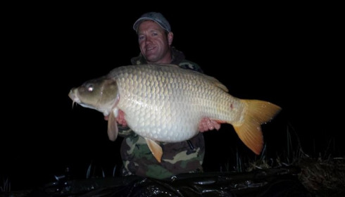 A 41 lb 8 oz carp from Jonchery, Ty Husbands, Apr 2015