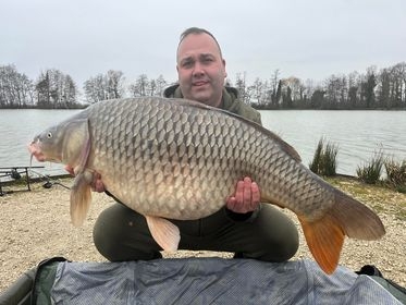 A 47 lb carp from Jonchery, Ian Morris-Moggy, Apr 2022