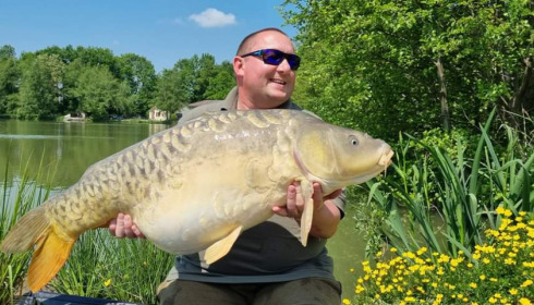 A 41 lb 8 oz carp from Jonchery, Dave Pillman, May 2022