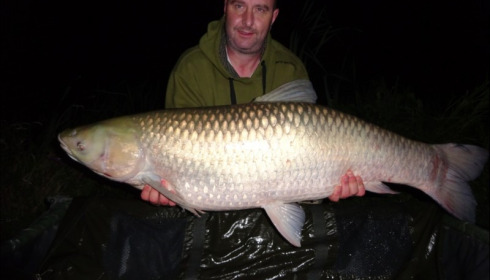 A 57 lb 10 oz grass carp from Jonchery, Andrew Buckley, Aug 2019