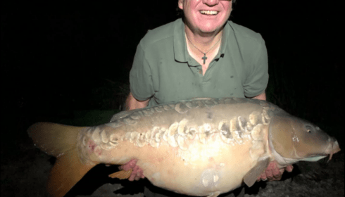 A 48 lb carp from Jonchery, Oct 2018