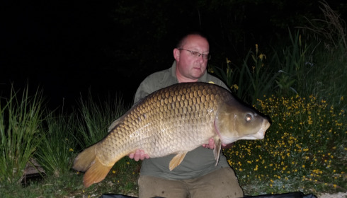 A 41 lb 8 oz carp from Jonchery, Dave Pillman, May 2022