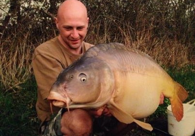 A 47 lb carp from Jonchery, Mike Bowers, Jun 2013